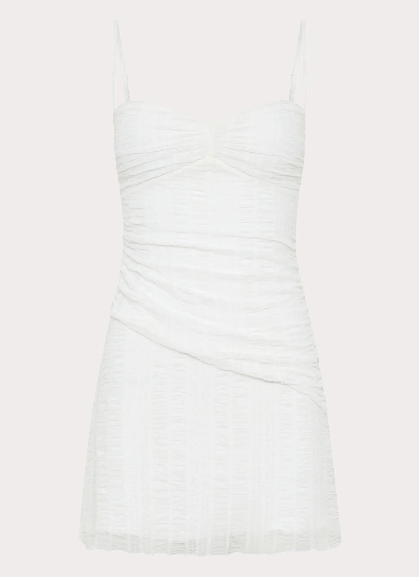 Arden Mesh Mini Dress - White