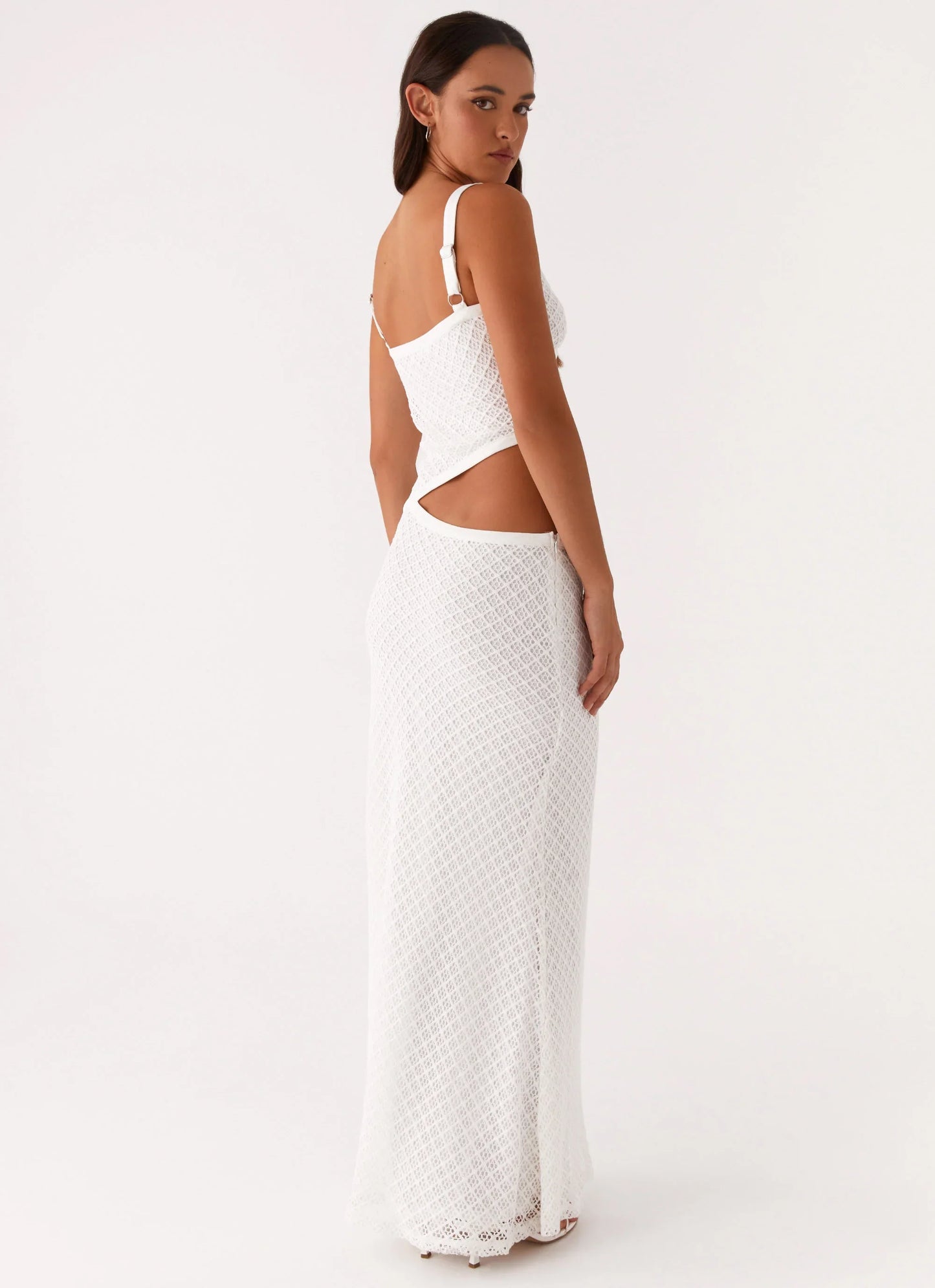Jocelyn Maxi Dress - White Crochet