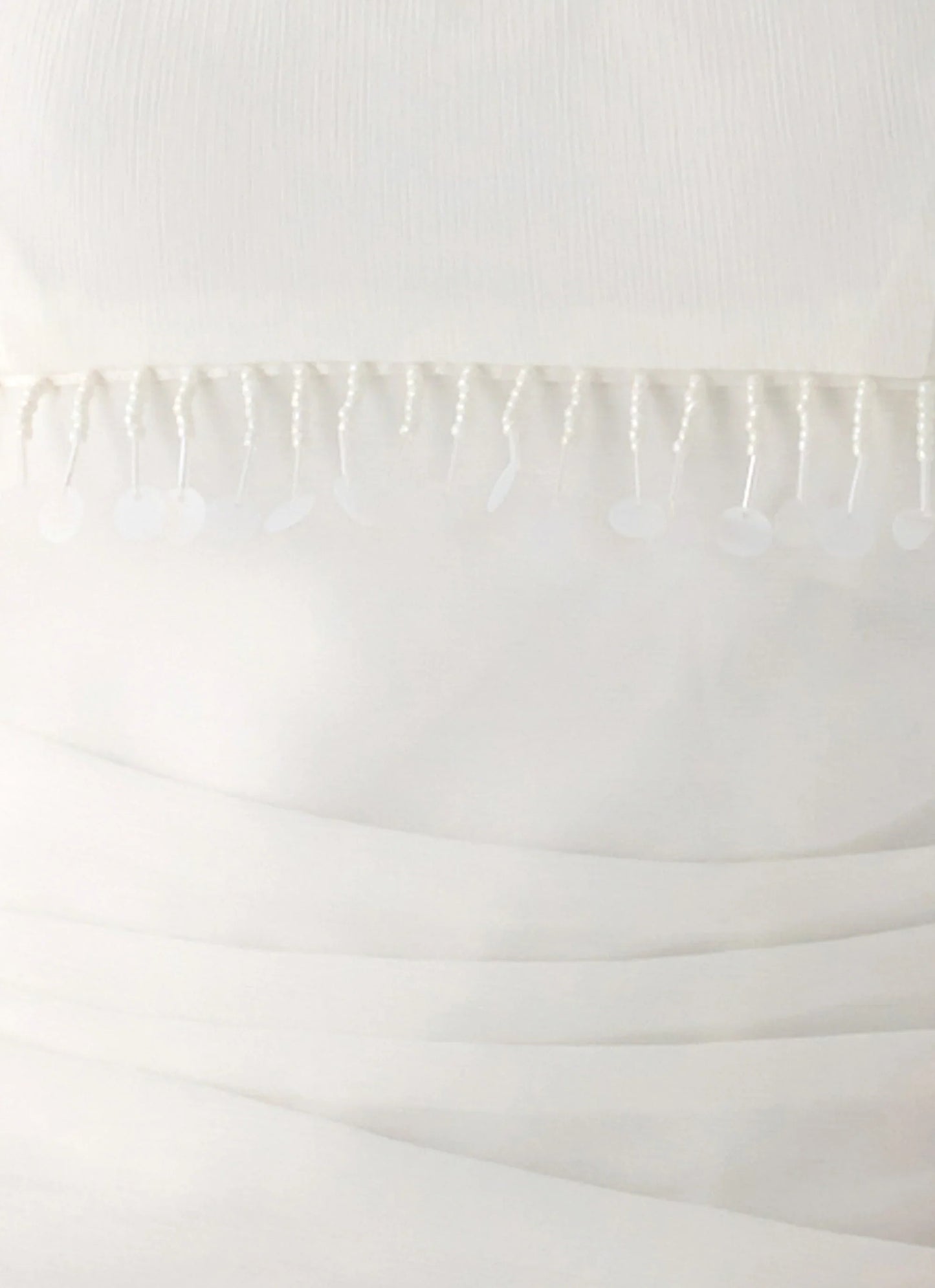 Perfect Celebrity Beaded Top - White