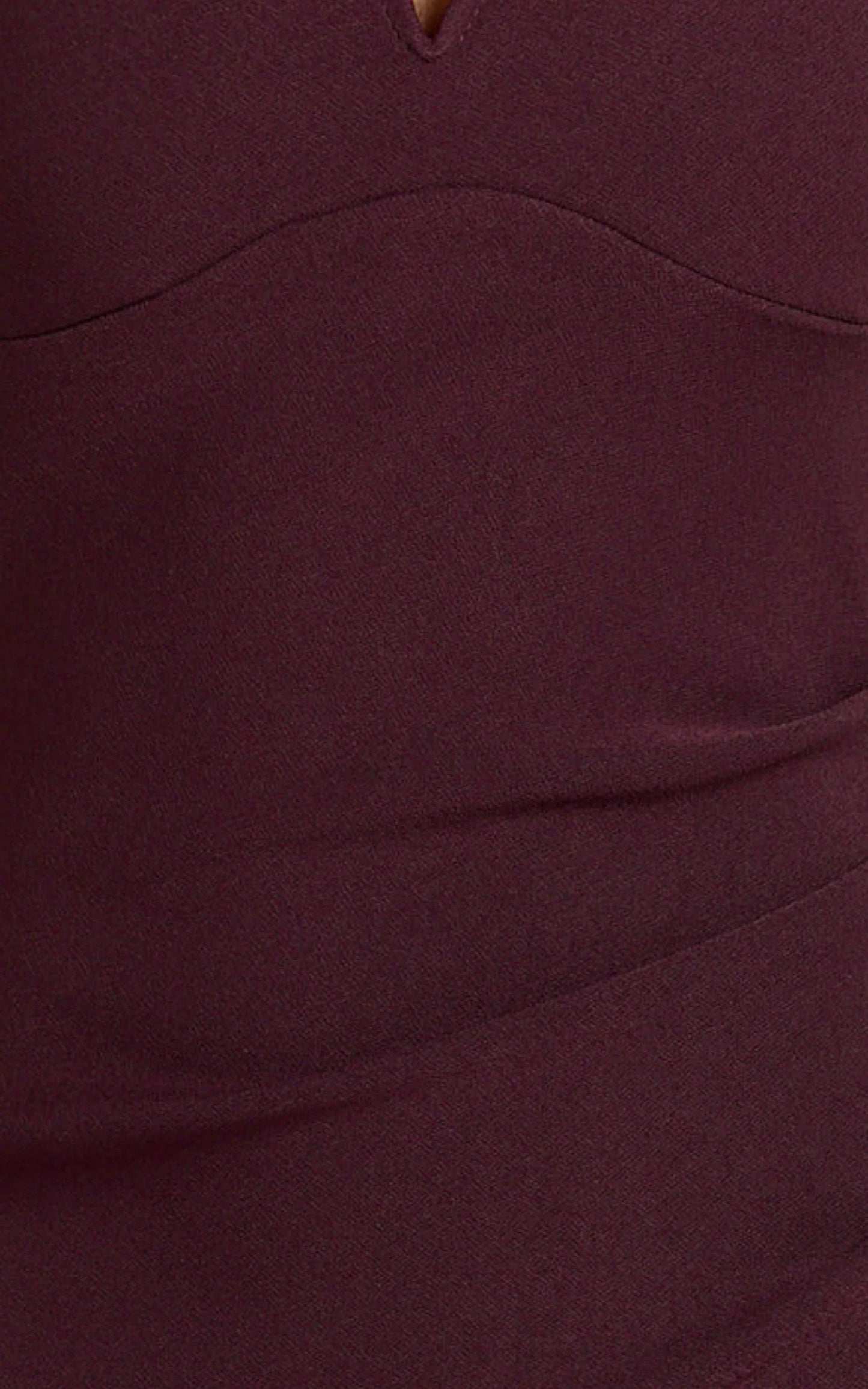 Thelma Maxi Dress - Square Neck Bodycon Dress in Wine
