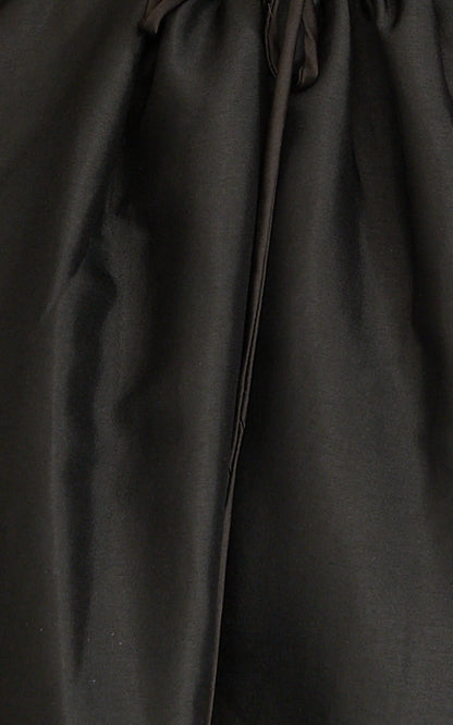 Louisa Maxi Dress - Boned Bodice Lace Up Back Dress in Black