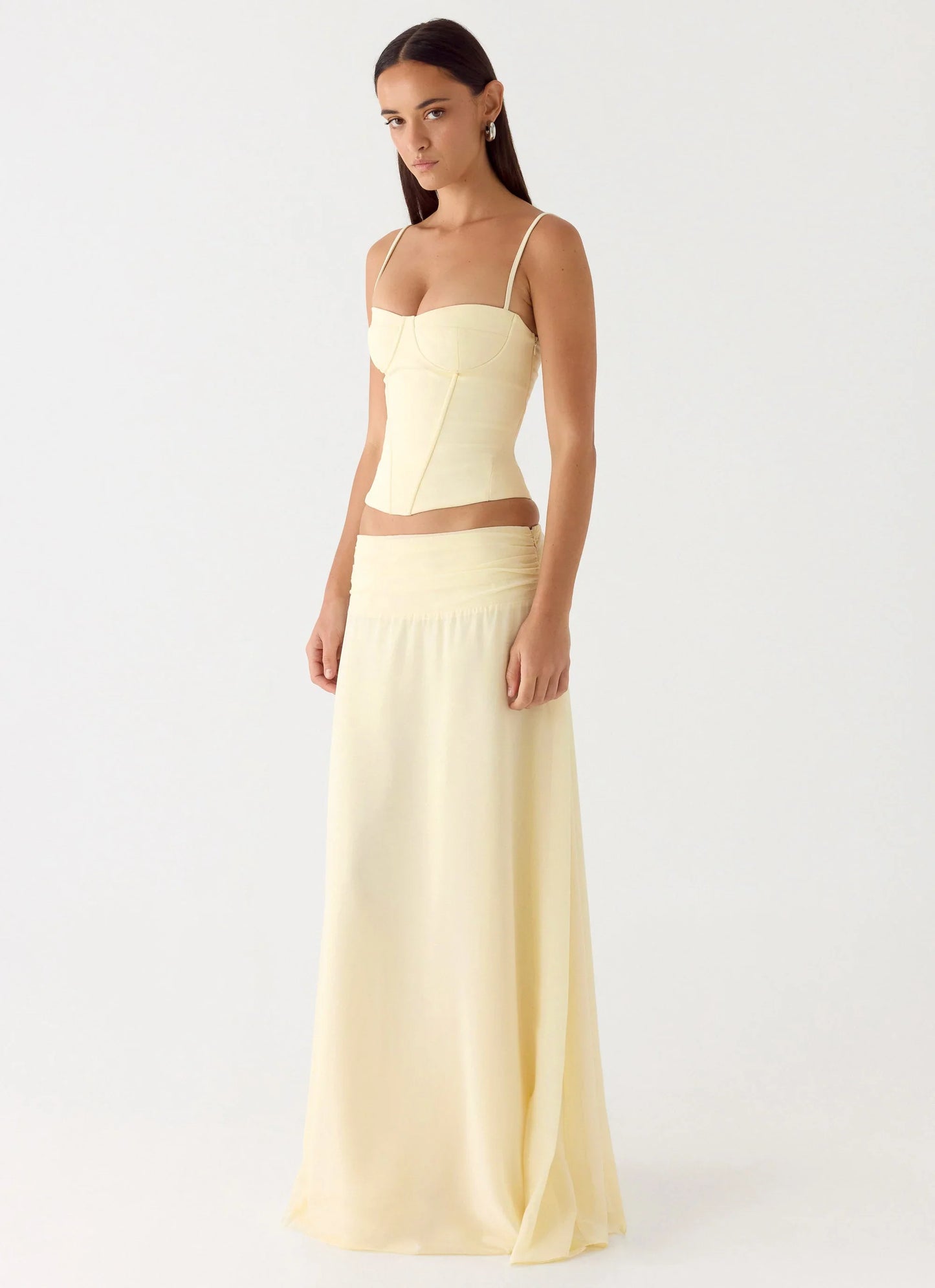 Natalya Maxi Skirt - Yellow