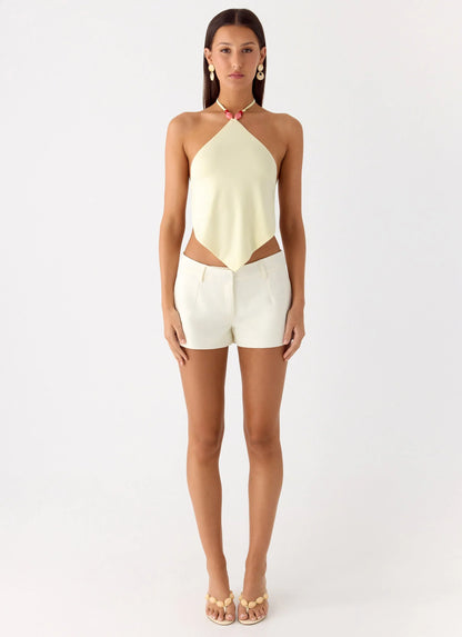Viona Halter Top - Yellow