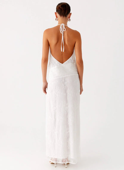 Reinhart Halter Maxi Dress - White