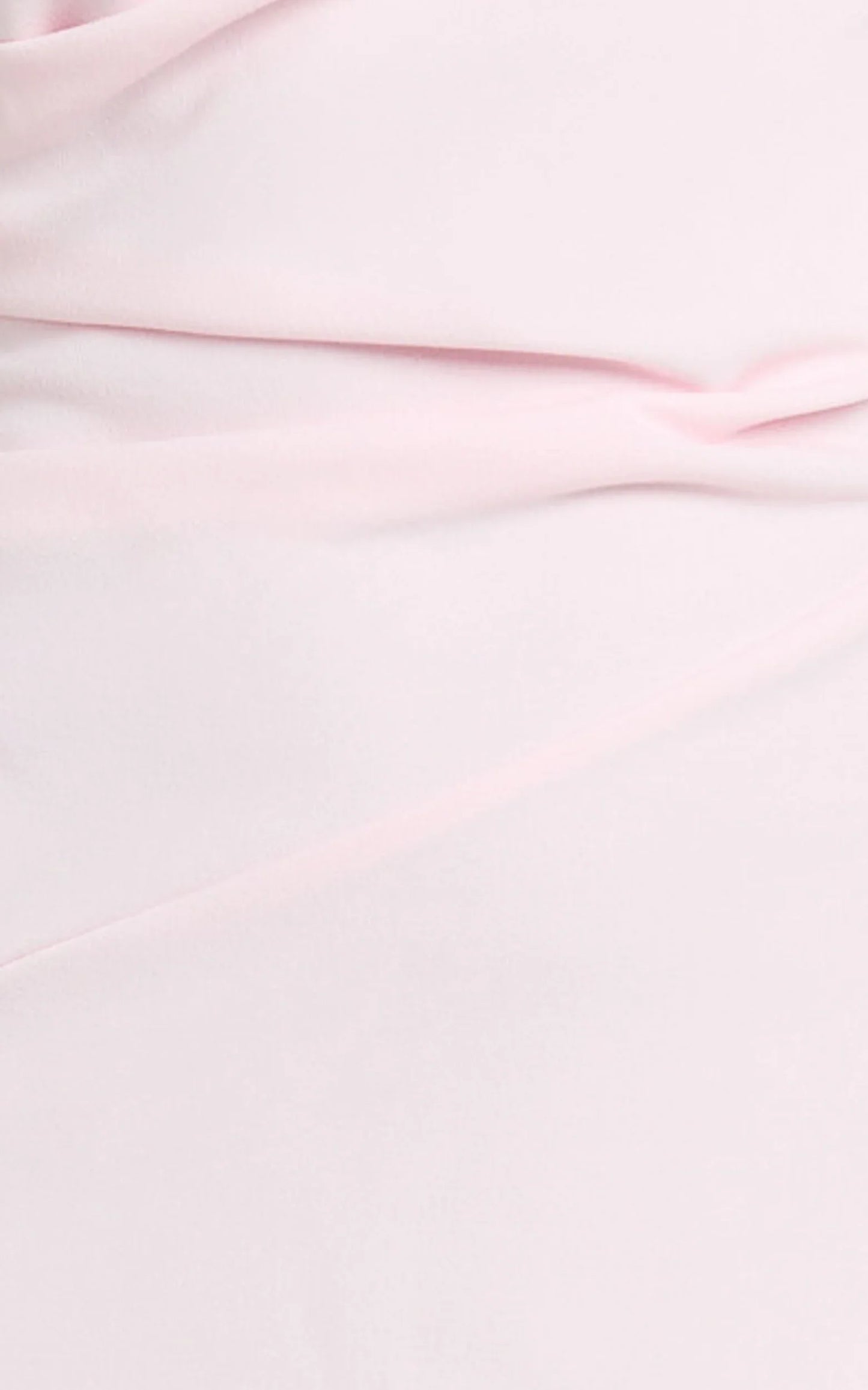 Visenta Midi Dress - Asymmetrical Sleeve Dress in Pink