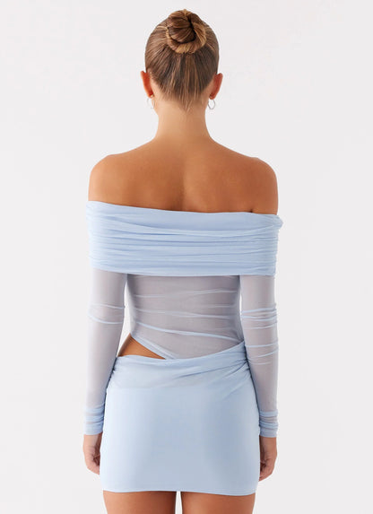 No Doubt Mini Dress - Blue