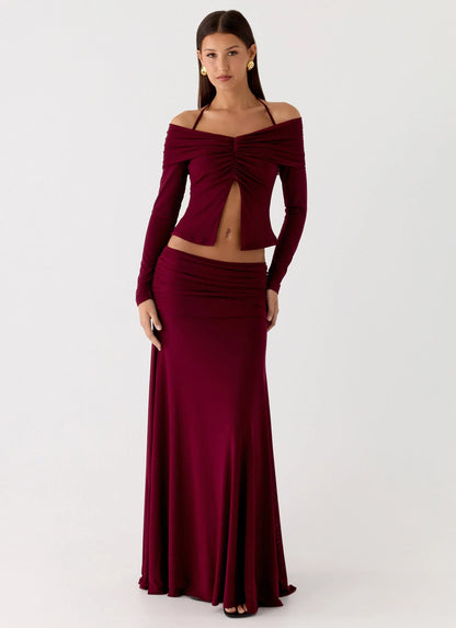 Thorness Long Sleeve Top - Plum
