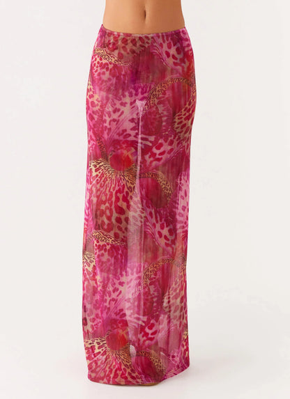 Camellia Maxi Skirt - Lavender Lagoon