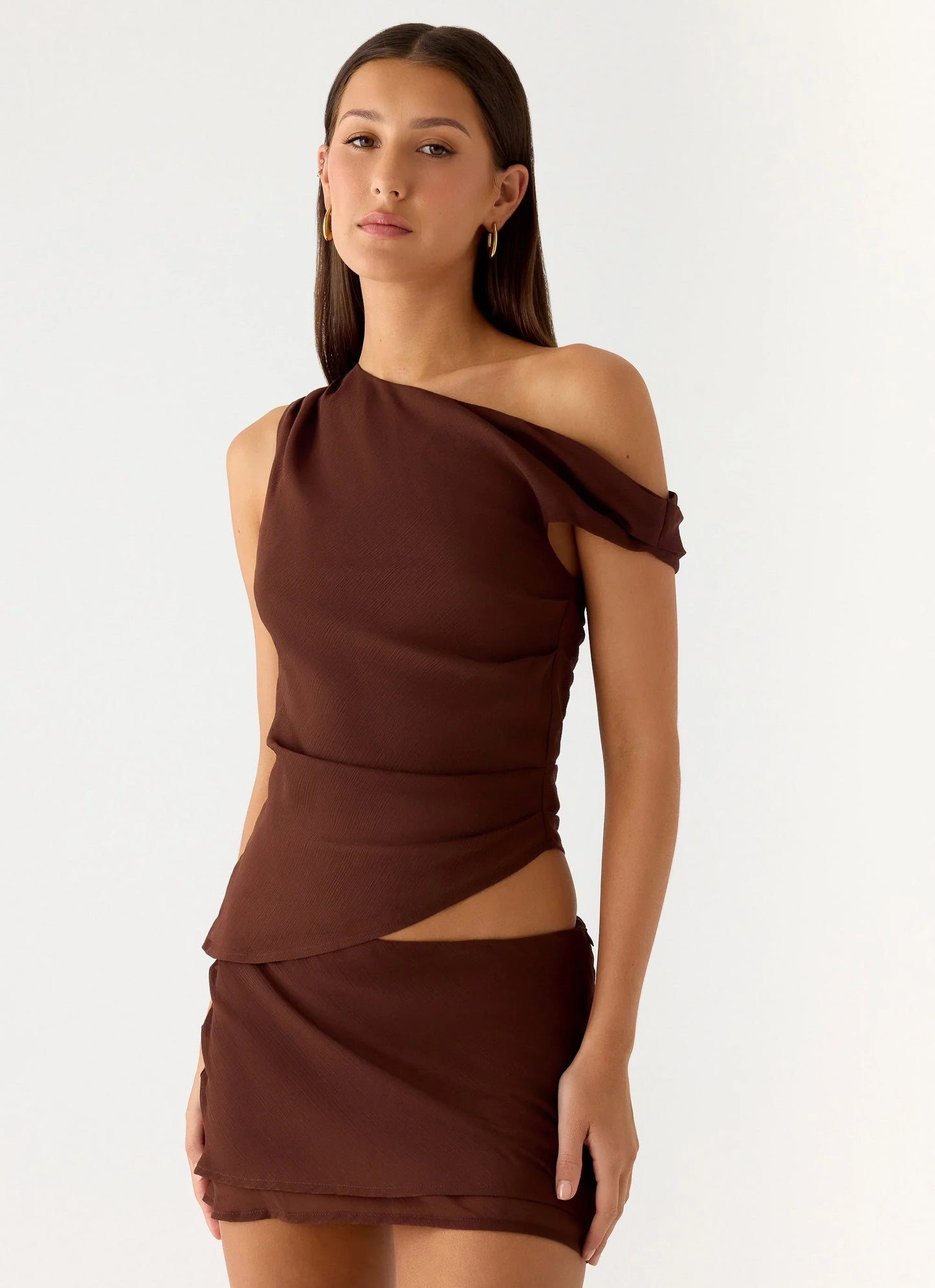 Caleb Mini Skirt - Chocolate