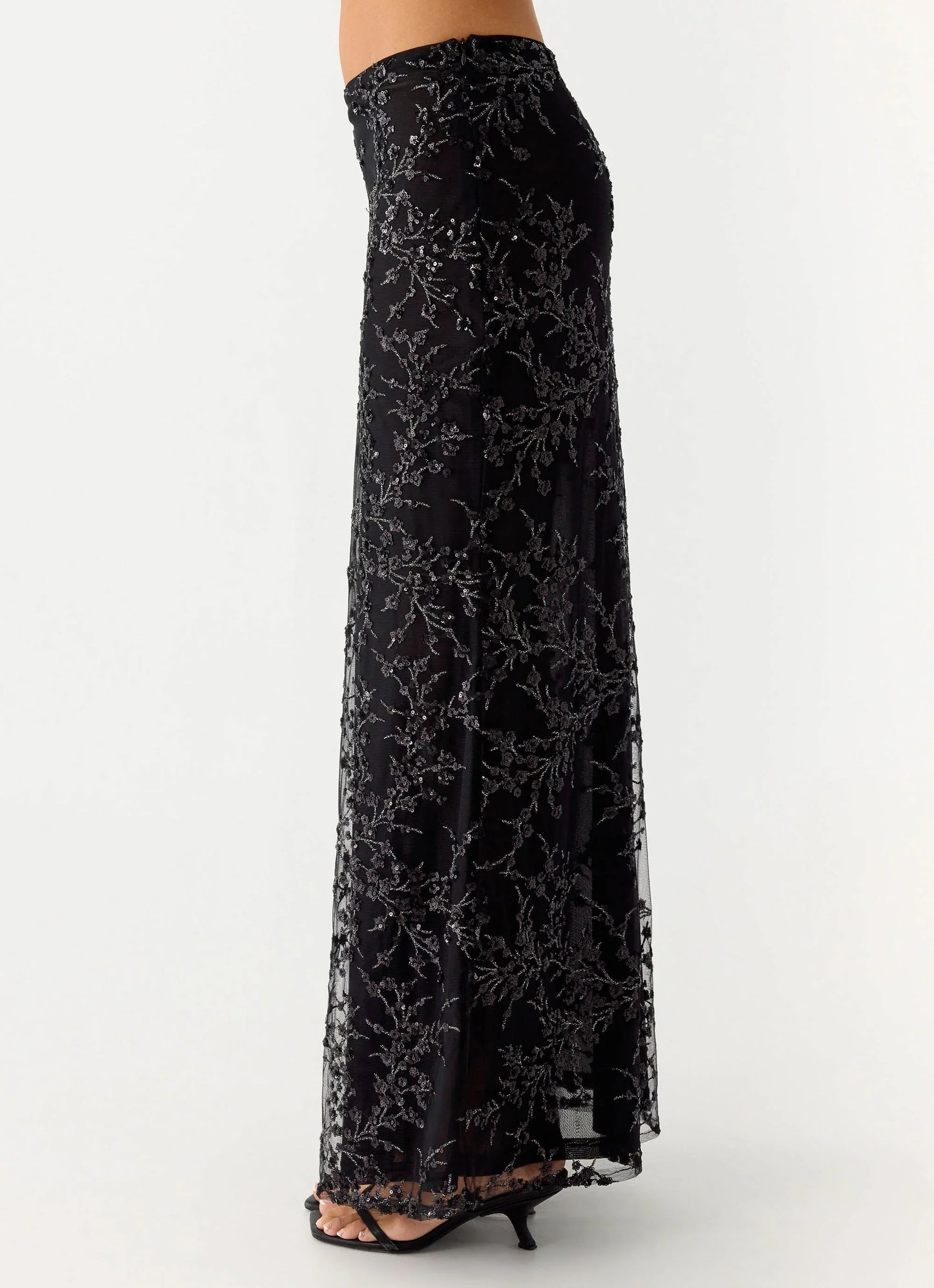 Moodlight Maxi Skirt - Black