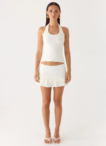 Skyler Mini Skort - White
