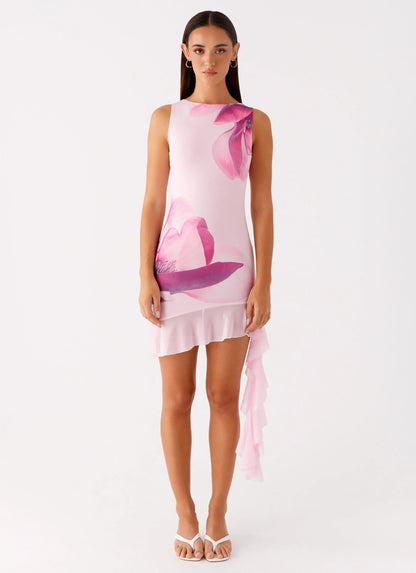 Normandy Mini Dress - Pastel Pink