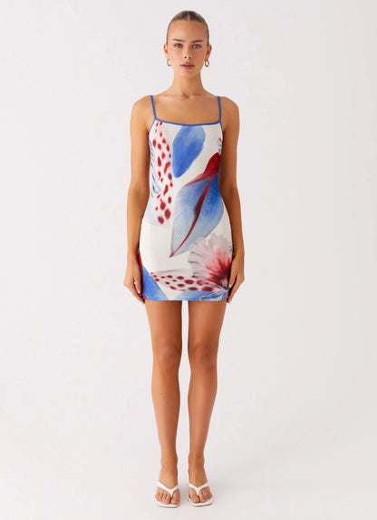 Everett Mini Dress - Deep Sea Bloom
