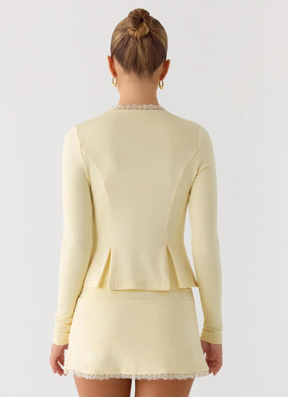 Get No Sleep Mini Skort - Butter Yellow