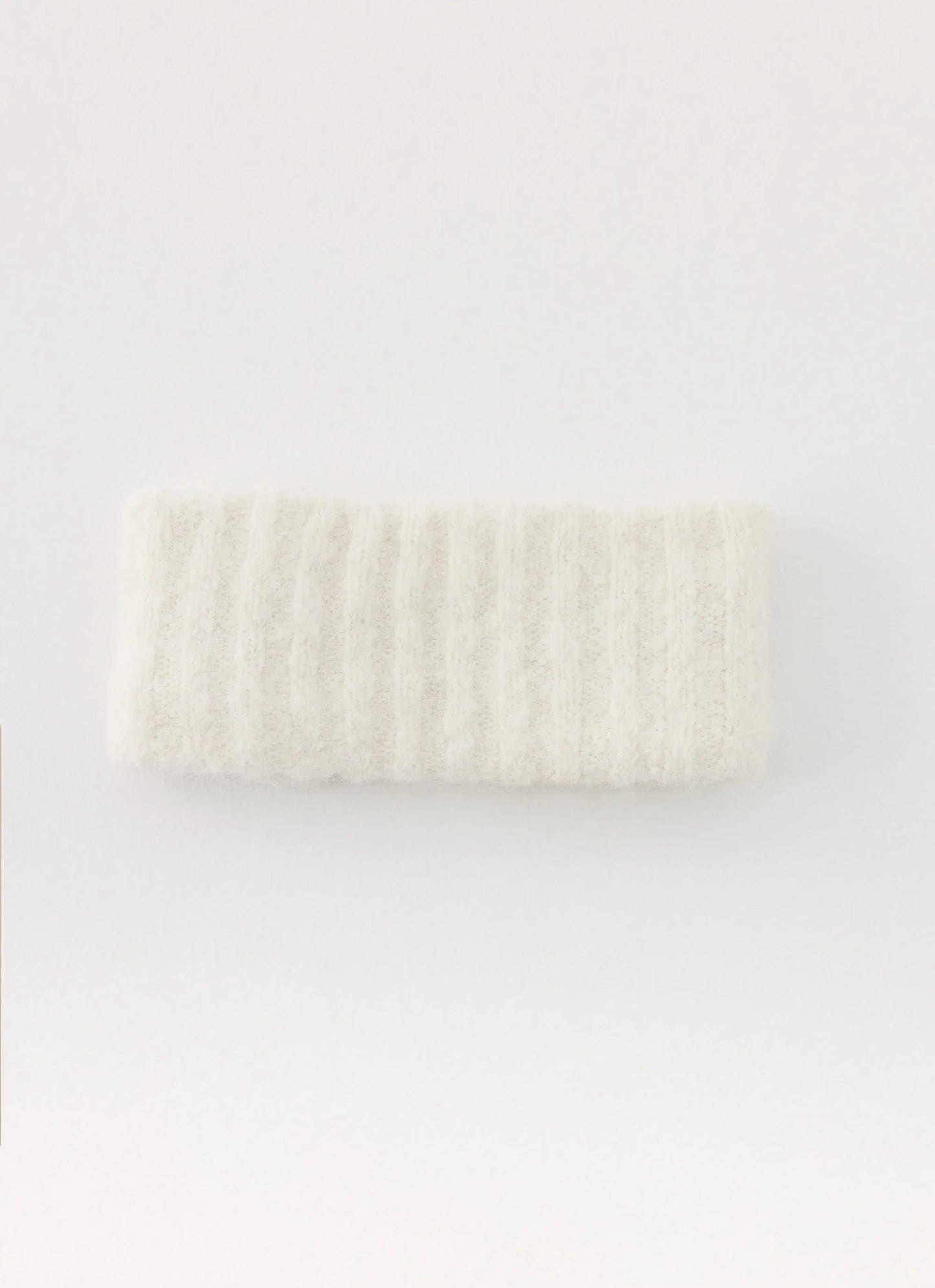 Snow Ball Knit headband - Cream