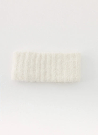 Snow Ball Knit headband - Cream
