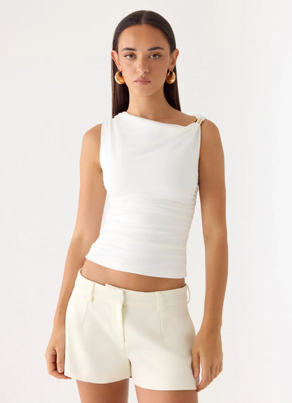 Short Notice Top - White