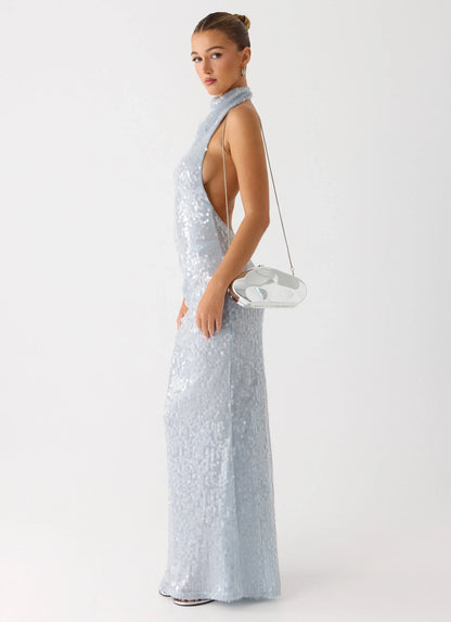 Aveline Clutch Bag - Silver