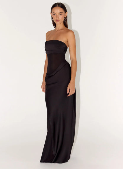 Champagne Skies Maxi Dress - Black