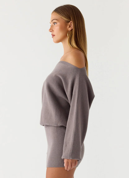Ravyn Mini Dress - Grey