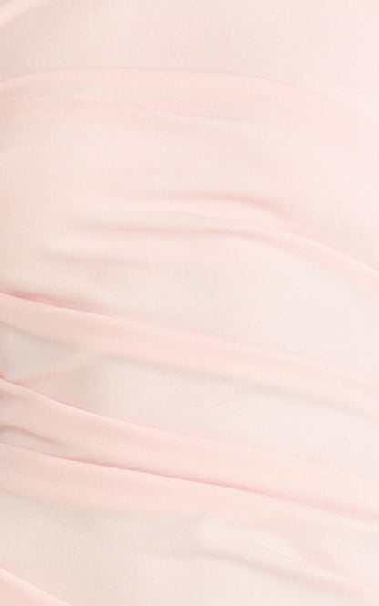 Belle Maxi Dress - Tie Shoulder Detail Dress in Pink
