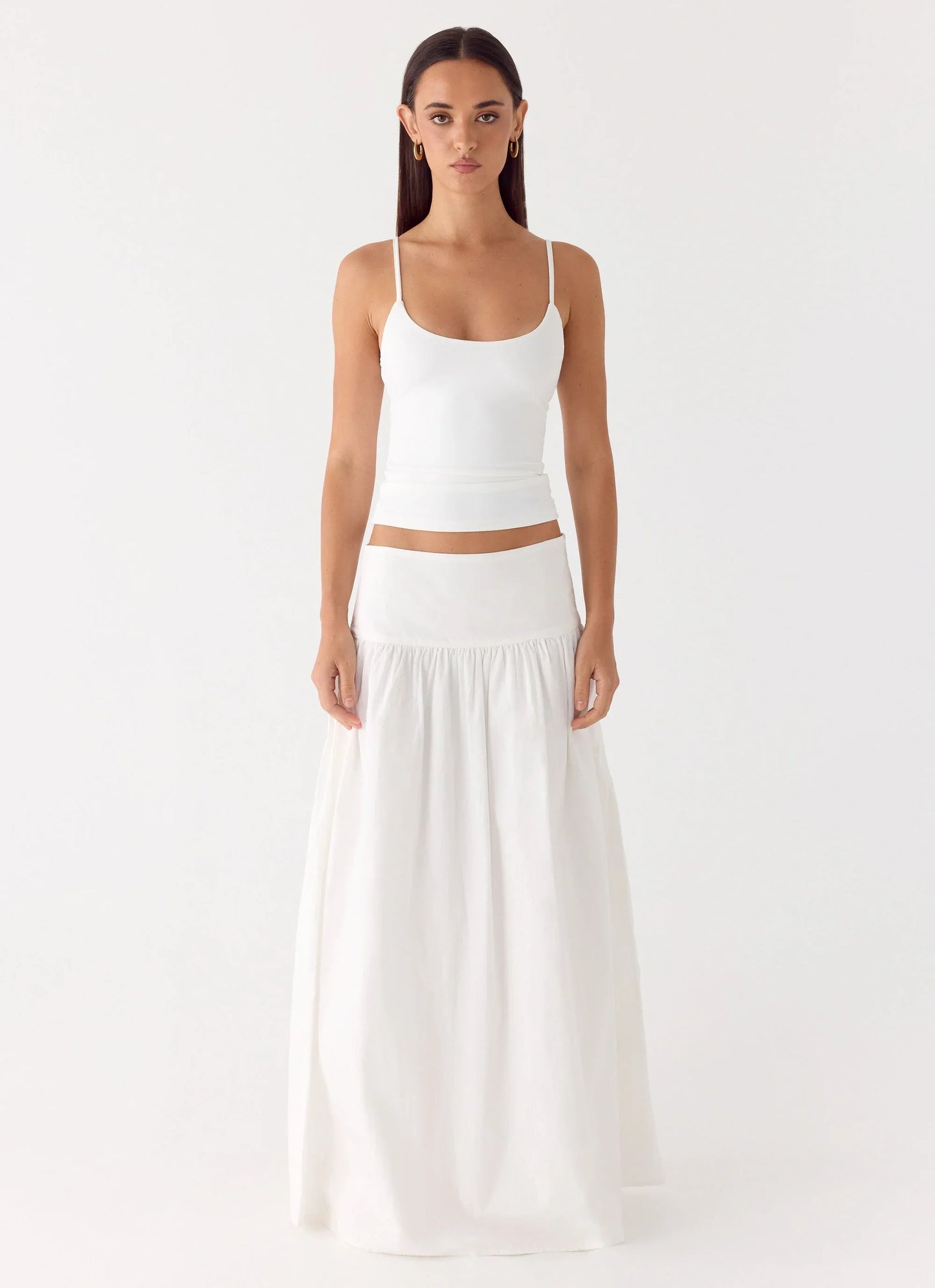 Jayne Maxi Skirt - White