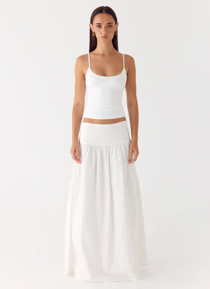 Jayne Maxi Skirt - White