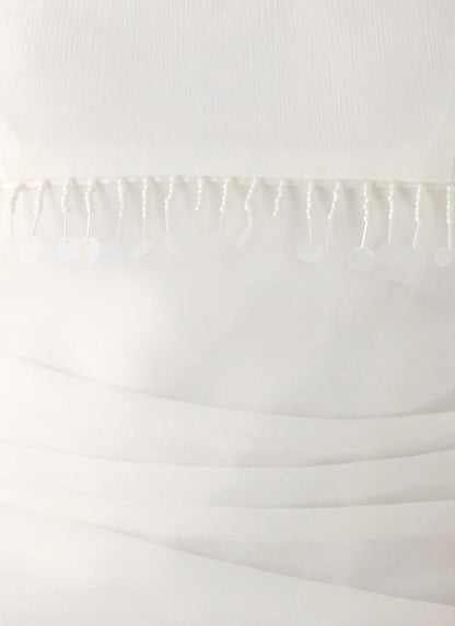Perfect Celebrity Beaded Top - White