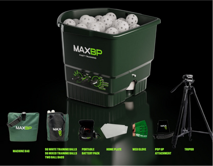 ⚾ Automatic Baseball & Softball Pitching Machine 🎯 | Portable Batting Trainer for Players of All Skill Levels