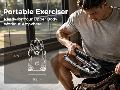 💪 Adjustable Chest Trainer & Arm Exerciser 🏋️ | 22–440lbs Resistance Home Gym Strength Trainer with Ab Roller