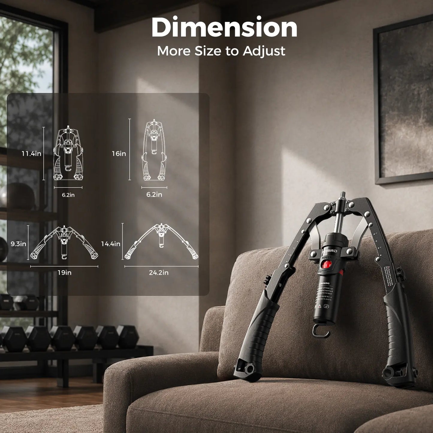 💪 Adjustable Chest Trainer & Arm Exerciser 🏋️ | 22–440lbs Resistance Home Gym Strength Trainer with Ab Roller