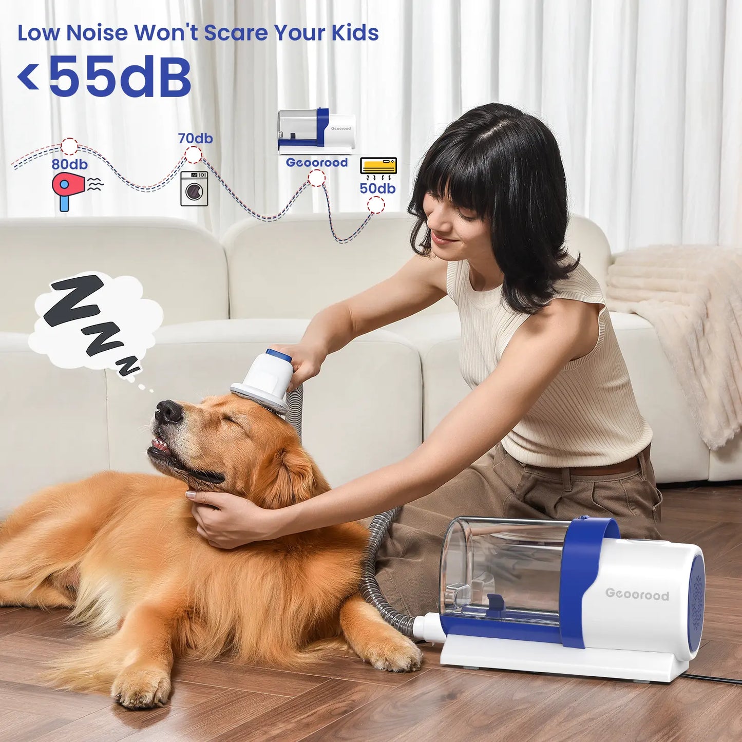 🐶 Dog Grooming Kit | All-in-One Pet Grooming Vacuum with Brush & Trimmer ✂️