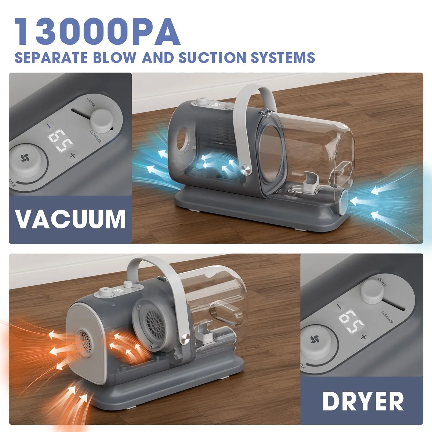 🐶 Dog Grooming Kit | All-in-One Pet Grooming Vacuum with Brush & Trimmer ✂️