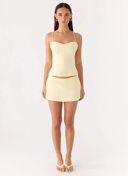 Leray Top - Lemon Yellow