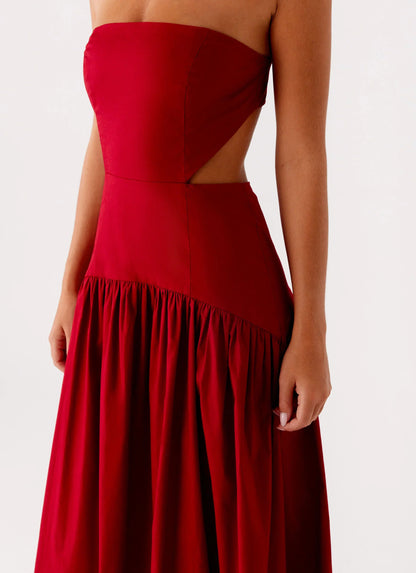 Aamari Maxi Dress - Red