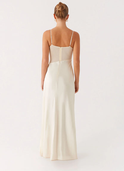 Rising Sun Maxi Dress - Off White