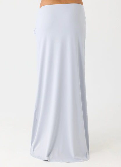 Romana Maxi Skirt - Misty Blue
