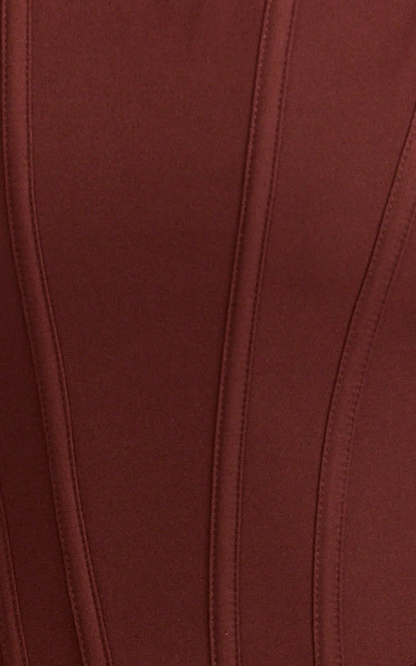 Jonas Maxi Dress - Strapless Corset Bodice Draped Waist Skirt Dress in Chocolate