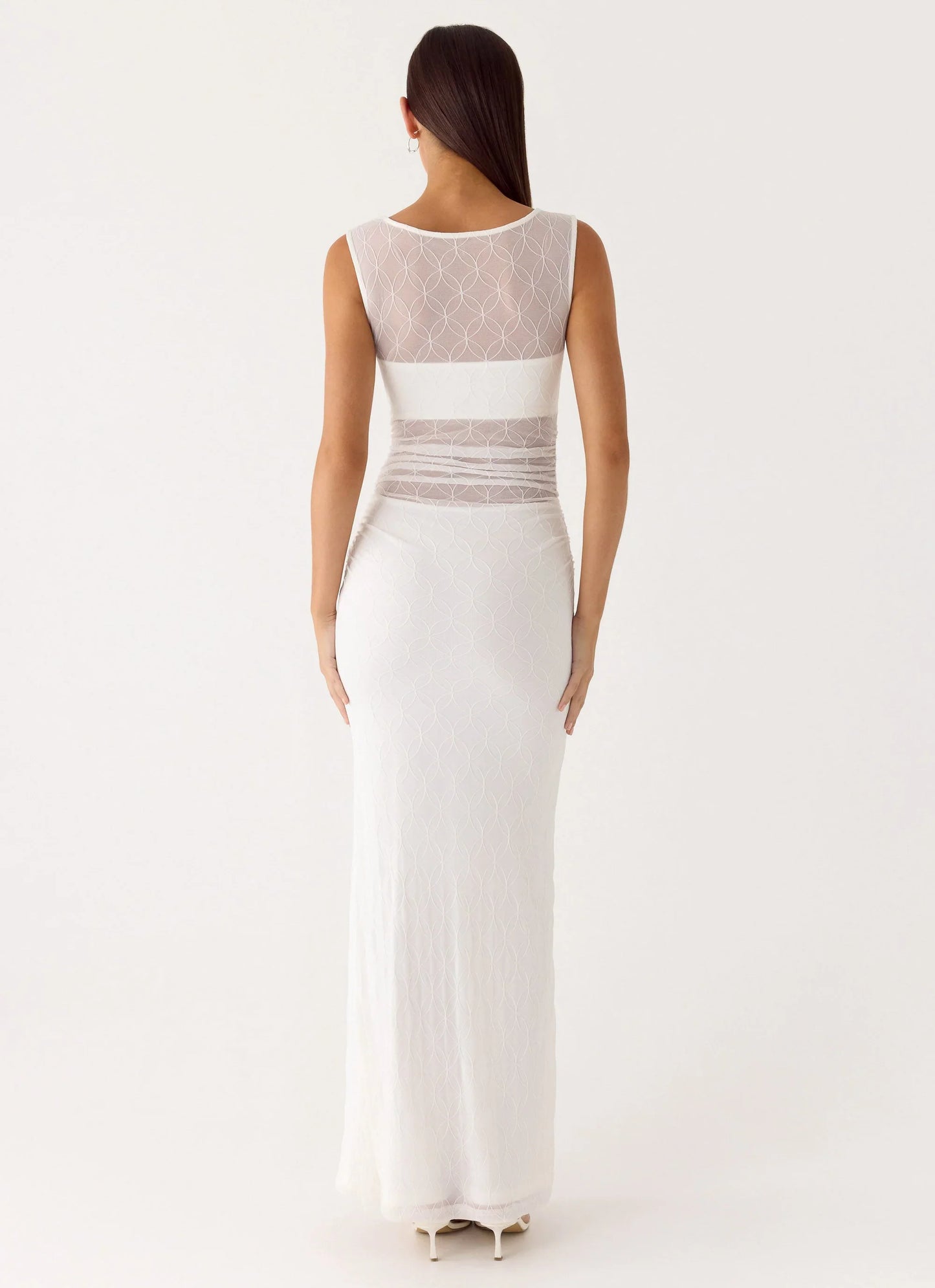 Sabre Maxi Dress - White