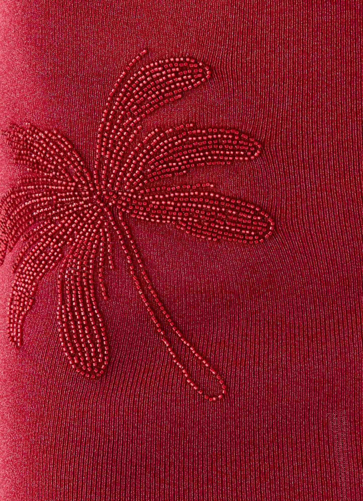 Annalise Beaded Mini Dress - Wine