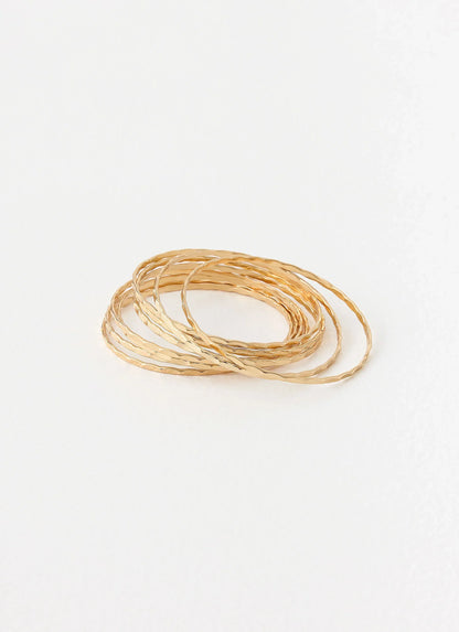 Trinket Bangles - Gold