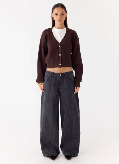 Ashby Knit Sweater - Chocolate