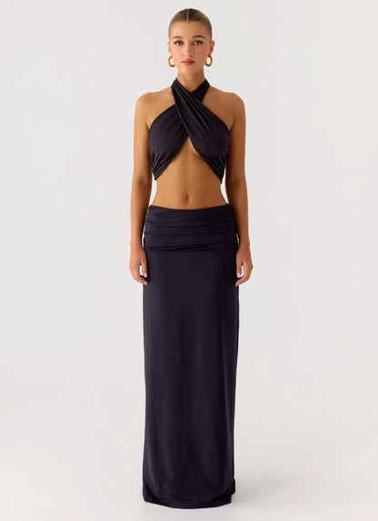 Elisabetta Maxi Skirt - Black