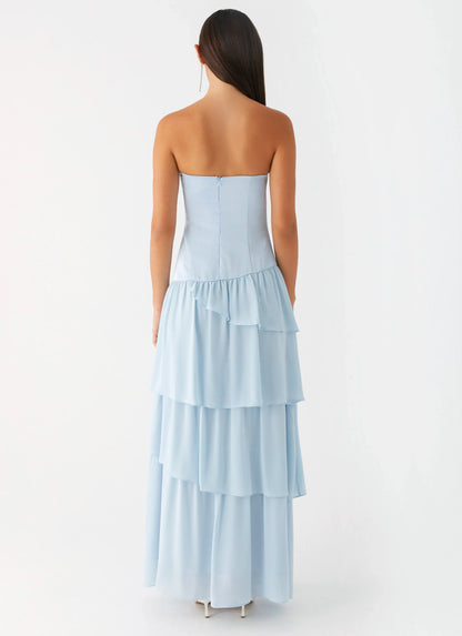 Our Story Maxi Dress - Pastel Blue