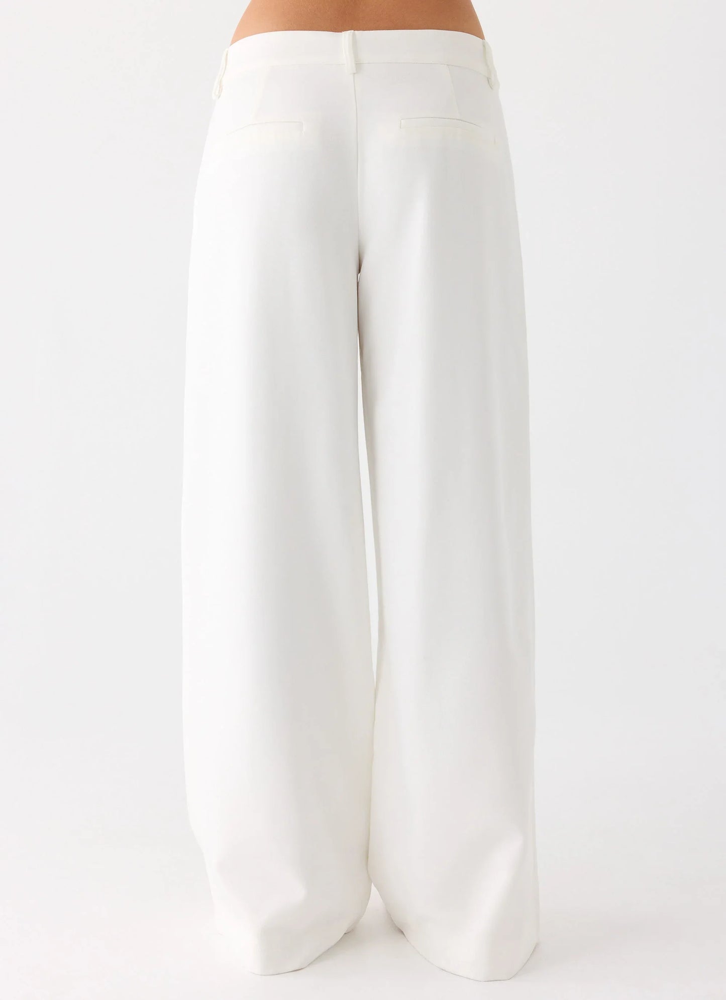 Samuel Low Rise Suiting Pants - White